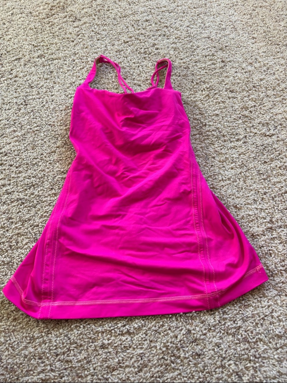 lululemon athletica pink athletic tank dress